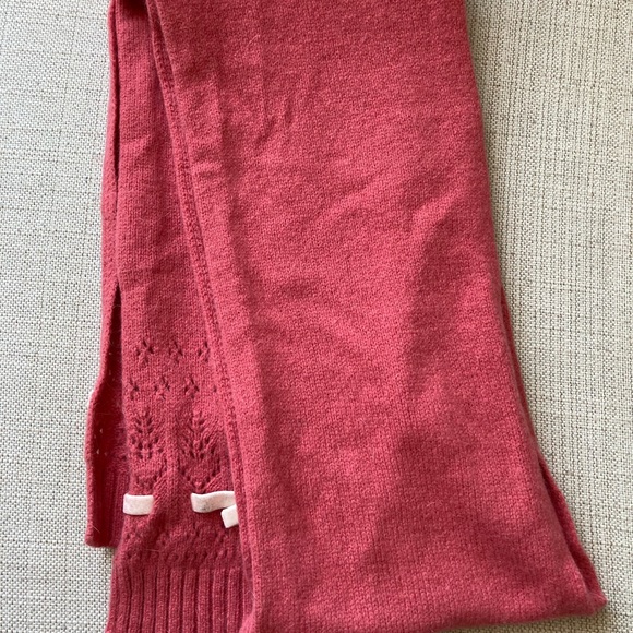 GAP Y2K Lambswool, Rabbit Hair Wool Scarf, Pink, Decorative Ribbon - Picture 3 of 5